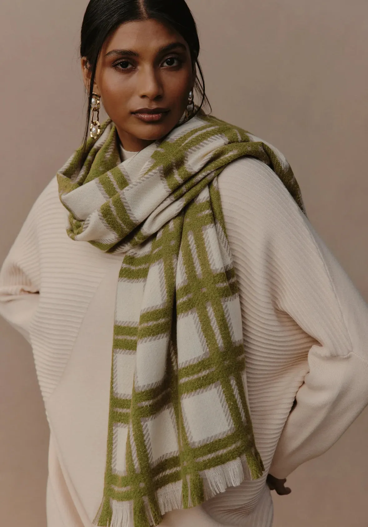 AMAN SCARF - CHARTREUSE