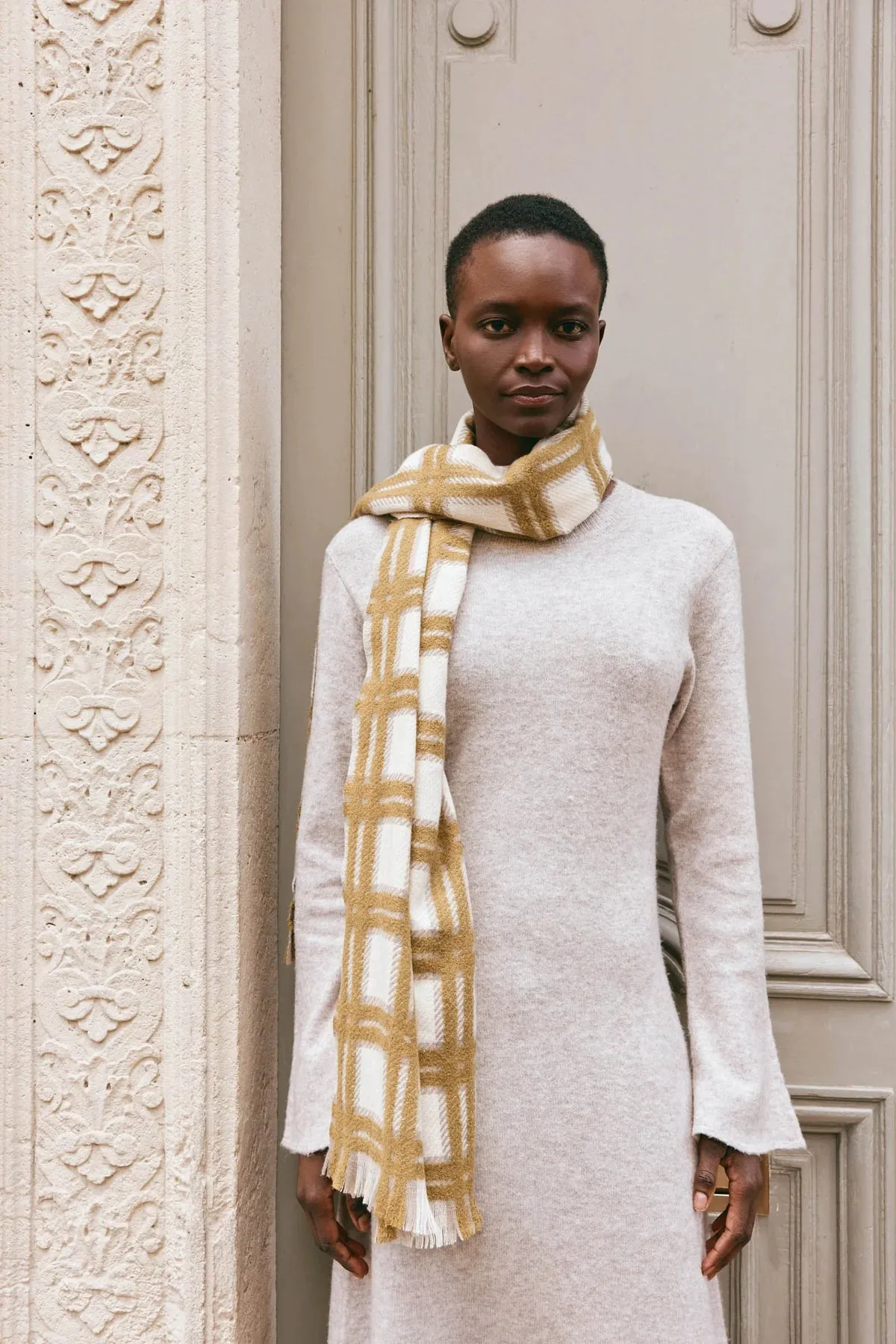 AMAN SCARF - CHARTREUSE
