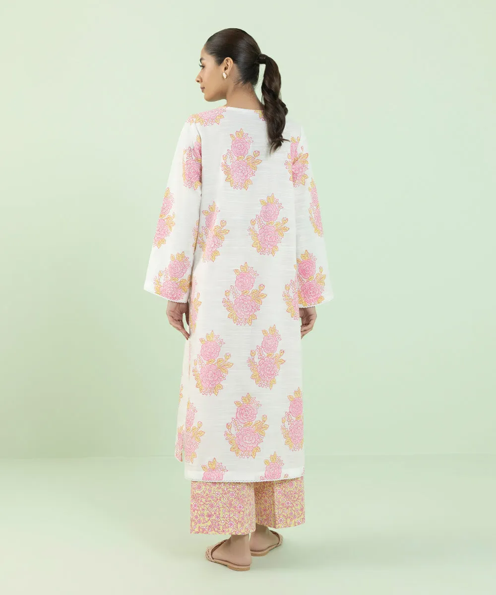 Block Printed Khaddar Shirt