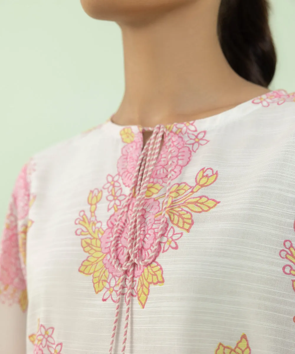 Block Printed Khaddar Shirt
