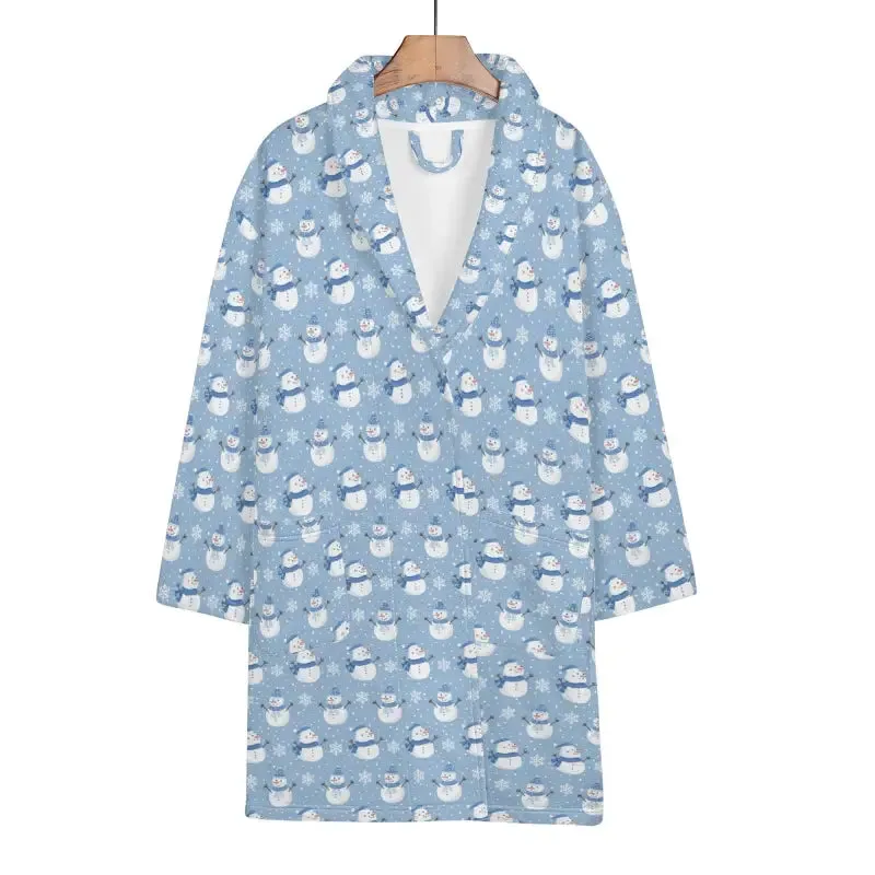 Chill Out with Our Snuggly Womens Cozy Snowman Bathrobe