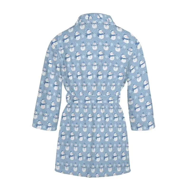 Chill Out with Our Snuggly Womens Cozy Snowman Bathrobe