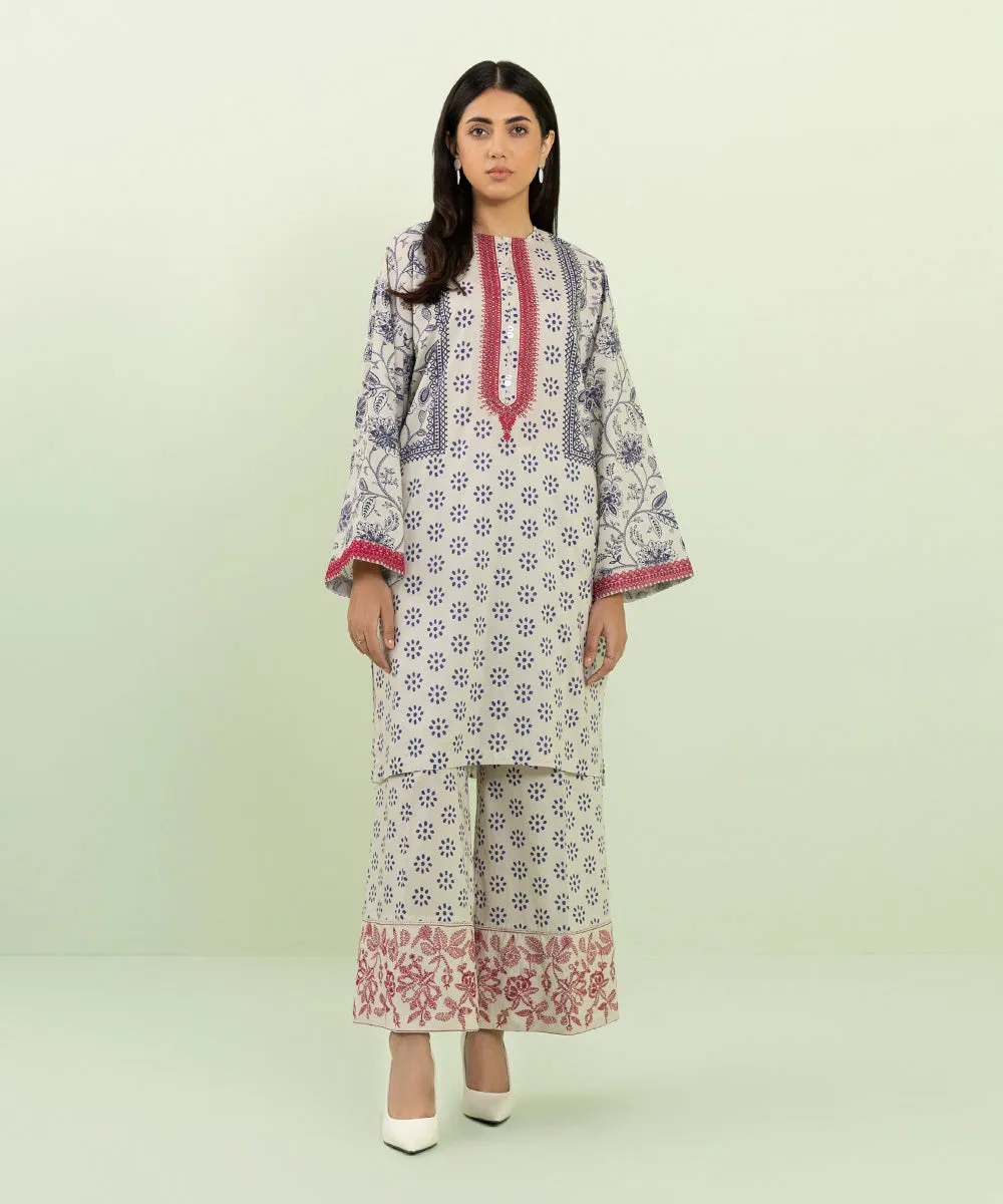 Embroidered Cotton Viscose Shirt