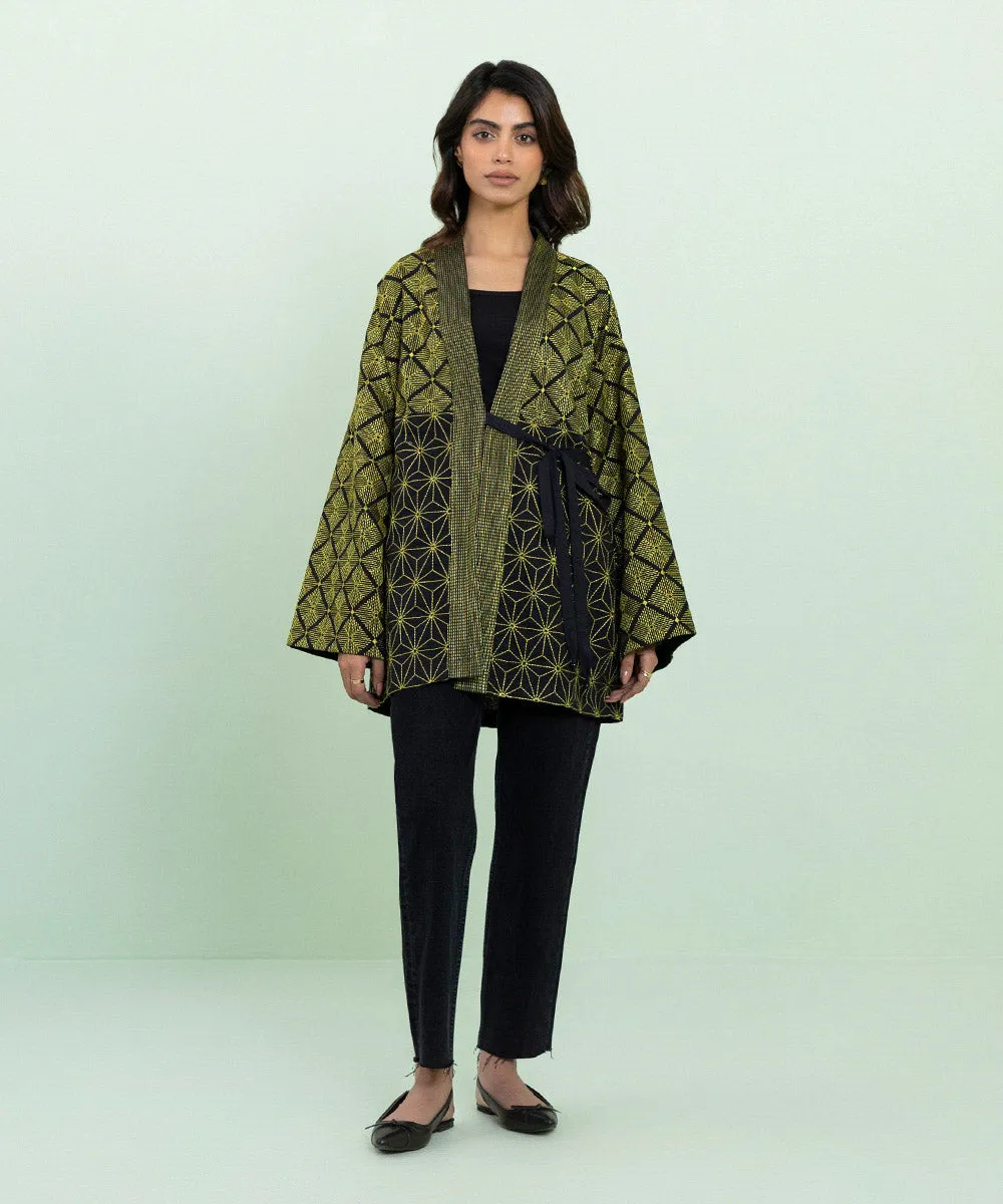 Embroidered Khaddar Jacket