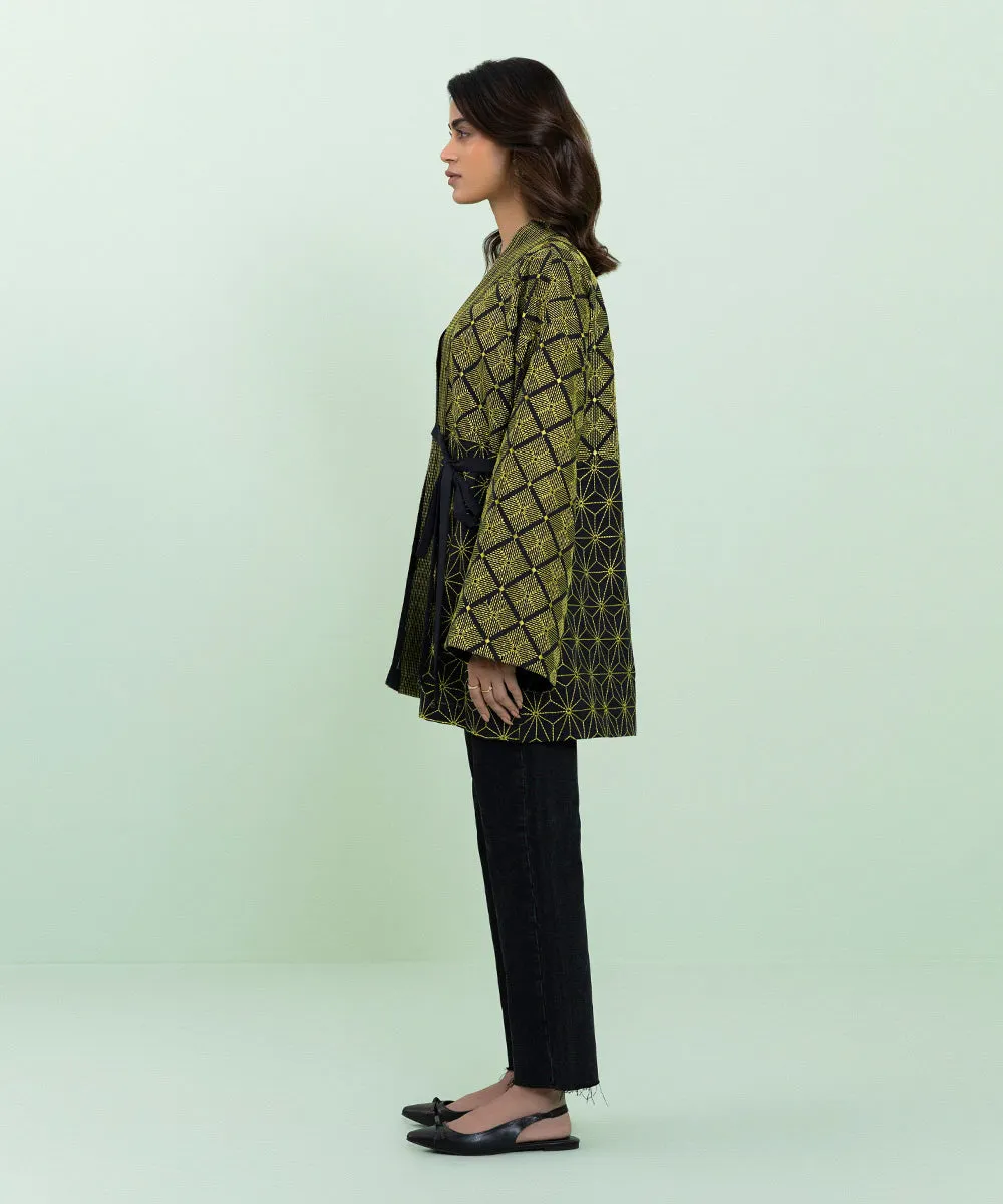Embroidered Khaddar Jacket