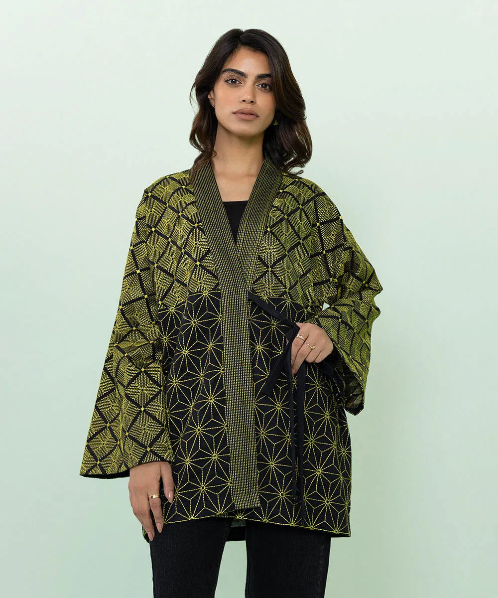 Embroidered Khaddar Jacket