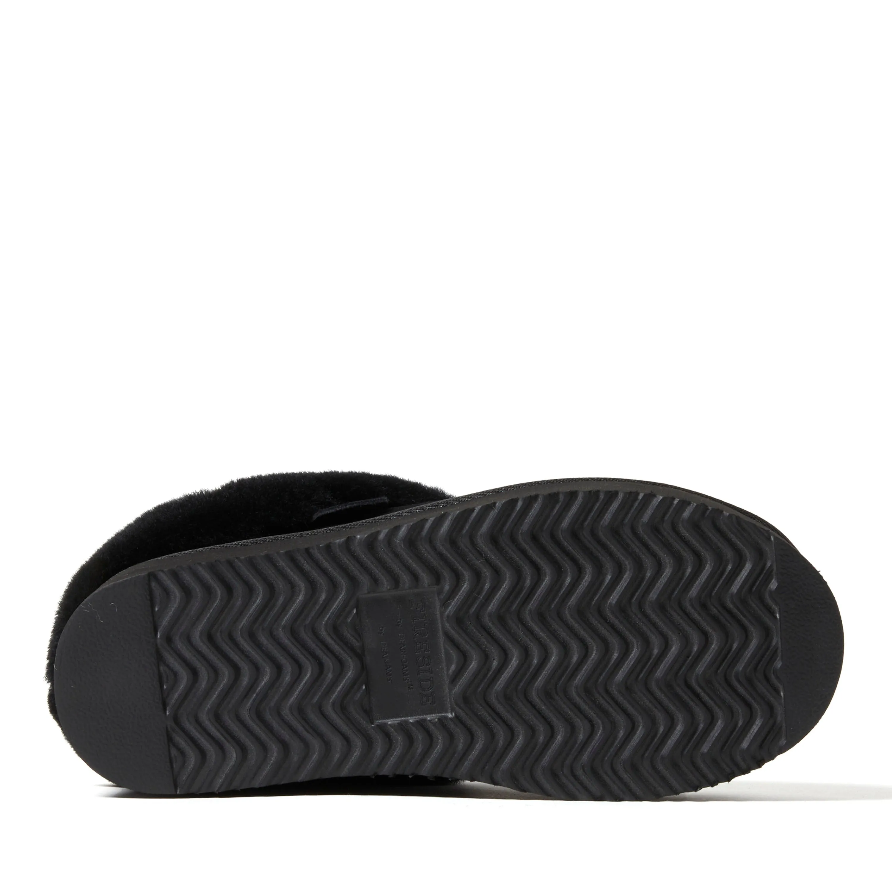 Fireside by Dearfoams Women's Bendigo Genuine Shearling Quilted Platform Clog Slipper